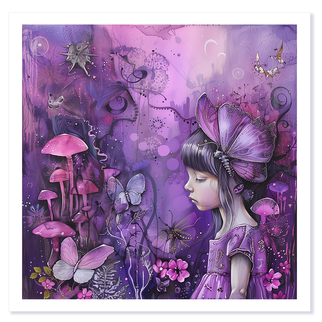 Mystic Butterflies Wonderland Art Card