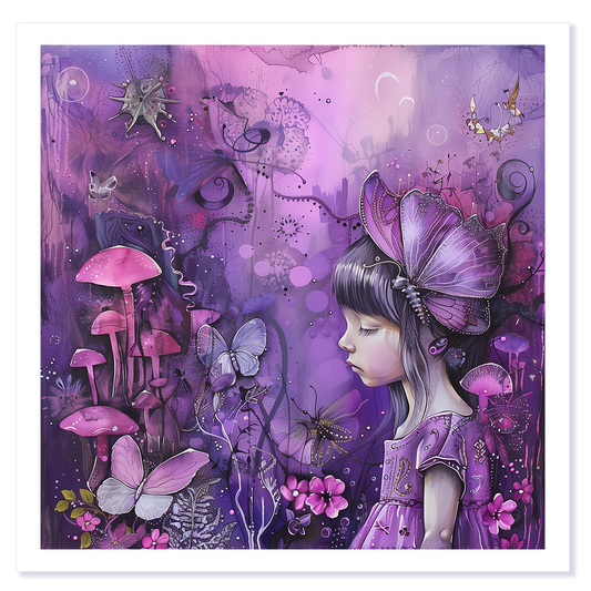 Mystic Butterflies Wonderland Art Card